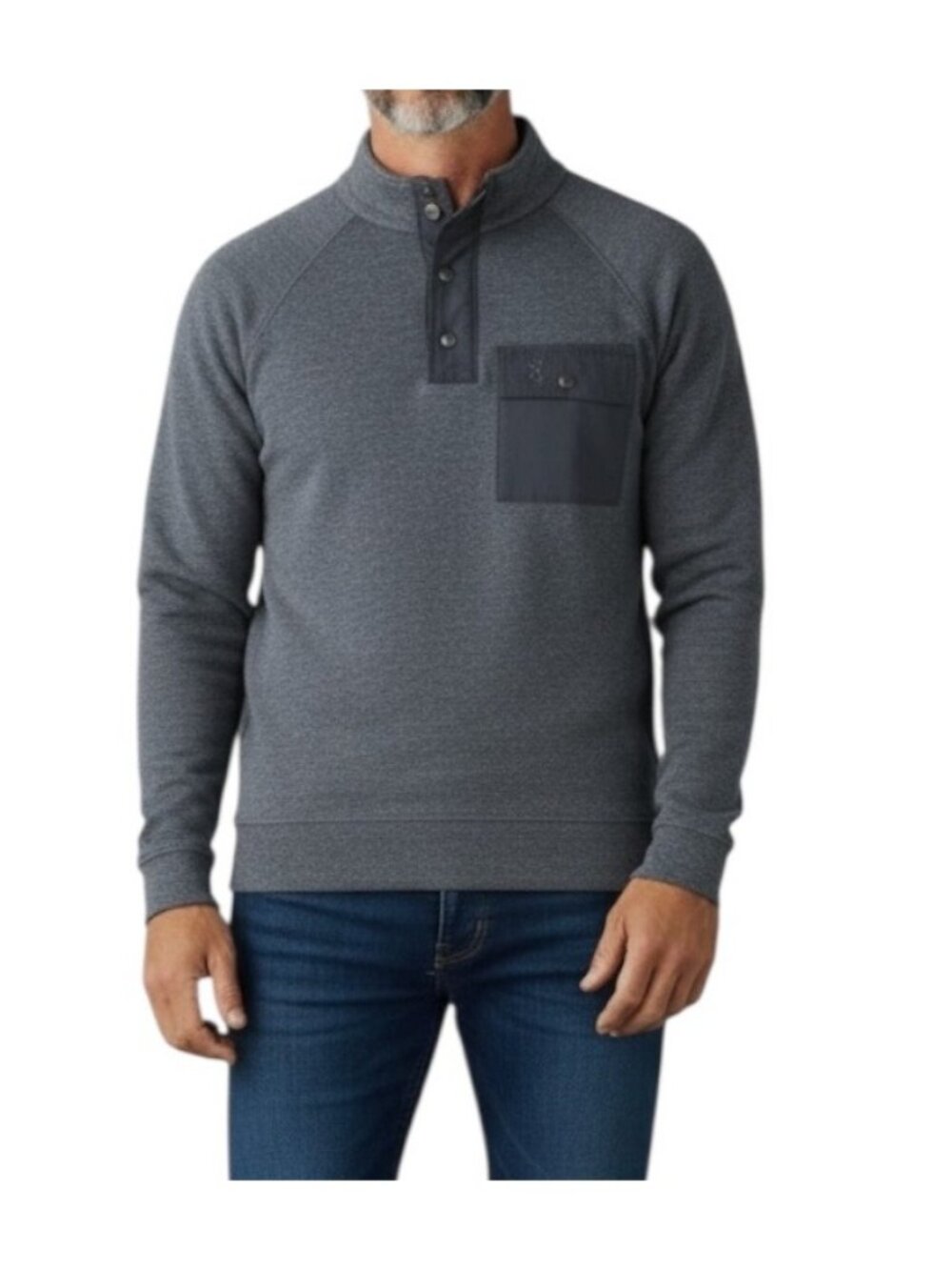 Browning Mens Boulder 1/4 Zip Pullover Sweatshirt~Size M~Heather Black L15 31